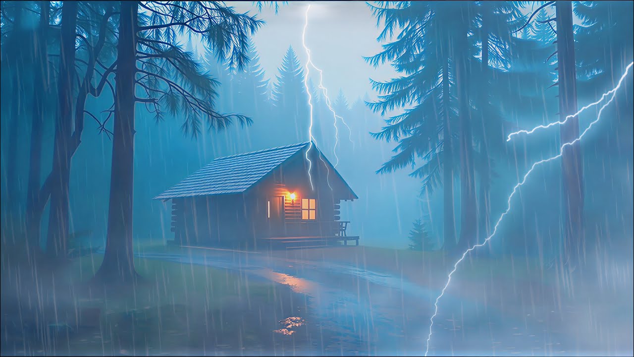24/7 Rain Sounds For Relaxing – Soothing Rainfall & Thunder for Deep Sleep and Calm