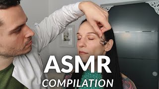 Kompilasi ASMR - Rambut Pink / Pembaruan Pullover / Pemeriksaan Wajah \u0026 Kulit / Pemindaian Kepala 3D / Tes Alergi
