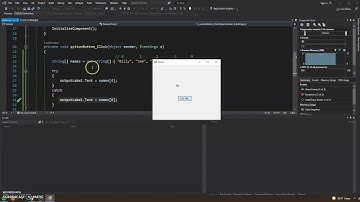 10. How to program in C# Beginners Guide - Arrays & (Try & Catch) (Windows Form Application)
