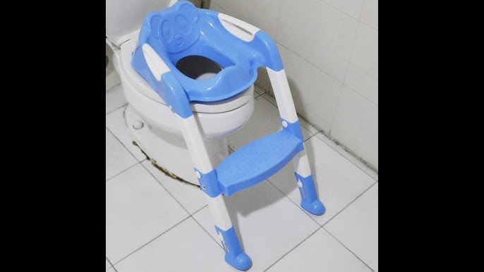 Adaptador WC Edibaby con escalera para niños +1A azul/amarillo