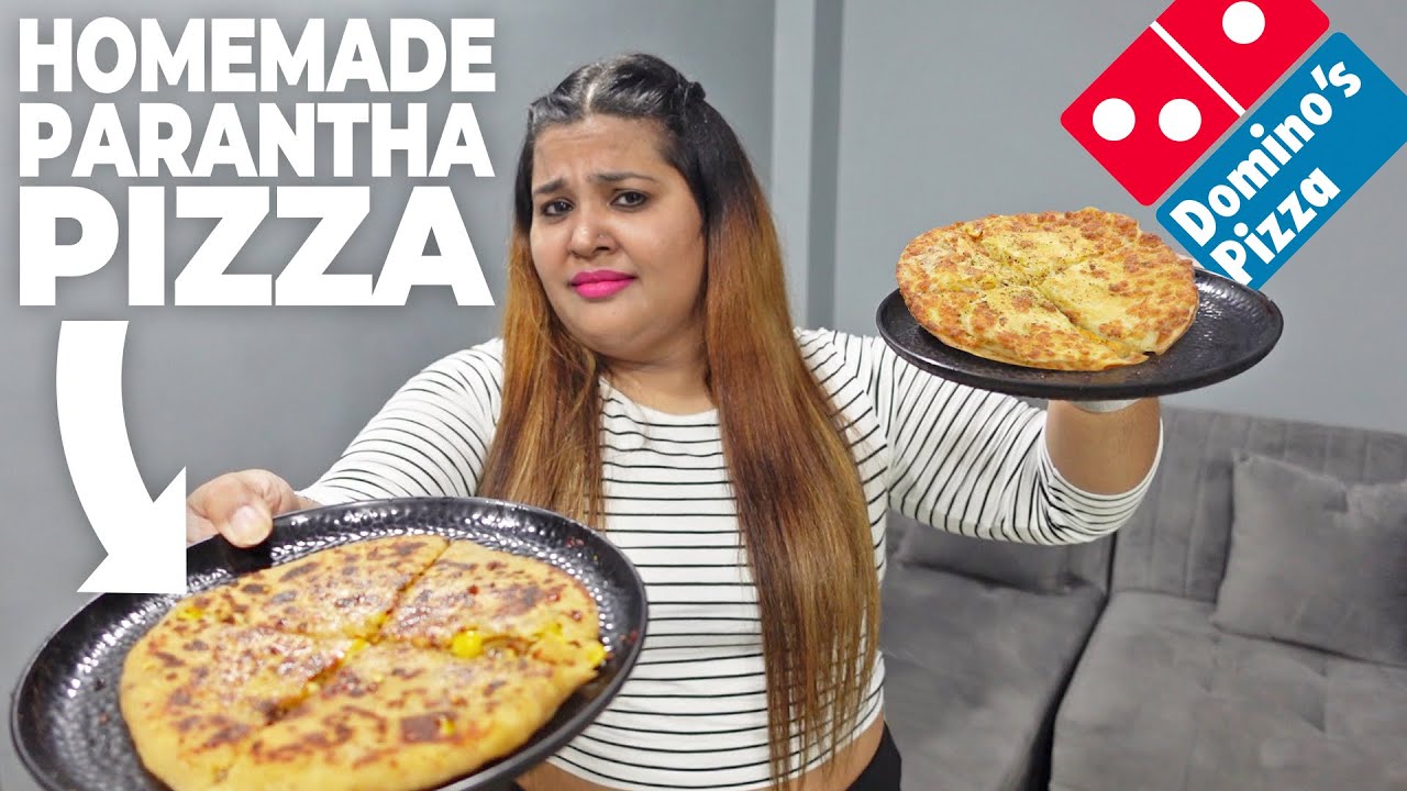 DOMINO'S Pizza Paratha vs HOMEMADE Pizza Paratha !🍕 | Ridhima Trivedi