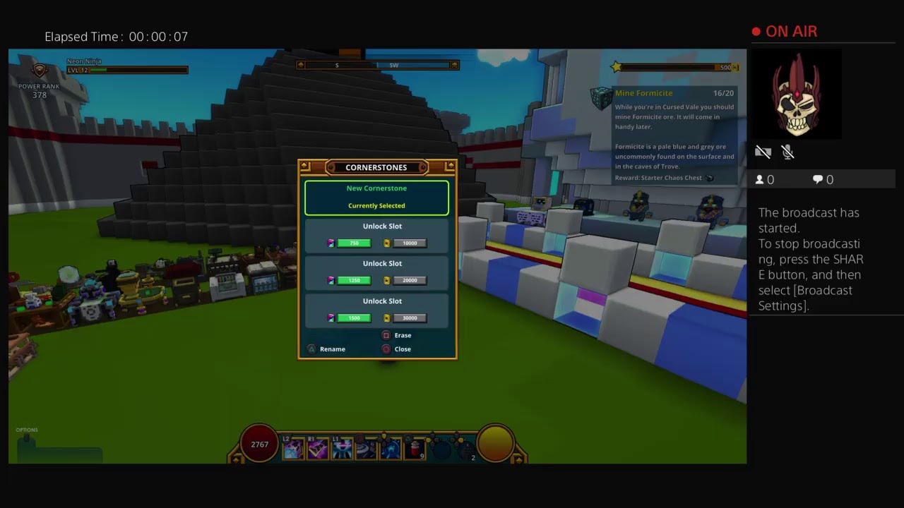 Trove fighting monsters