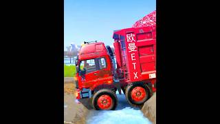Spintires: MudRunner -SHACMAN DELONG X3000 Towing a Truck on a Snowy Road Ep 642
