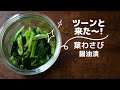 辛い！大成功！【葉わさび醤油漬】作り方/レシピ/今までで一番辛く仕上がりました。