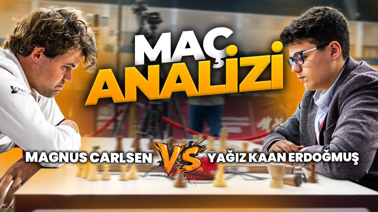 Yağız Kağan Erdoğmuş vs Magnus Carlsen! CKG Yorumlarıyla Maç Analizi