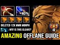 How to 100% DELETE 12K MMR Morph From Offlane | EPIC Pro Earthshaker 40% Cleave Aghs Totem Dota 2
