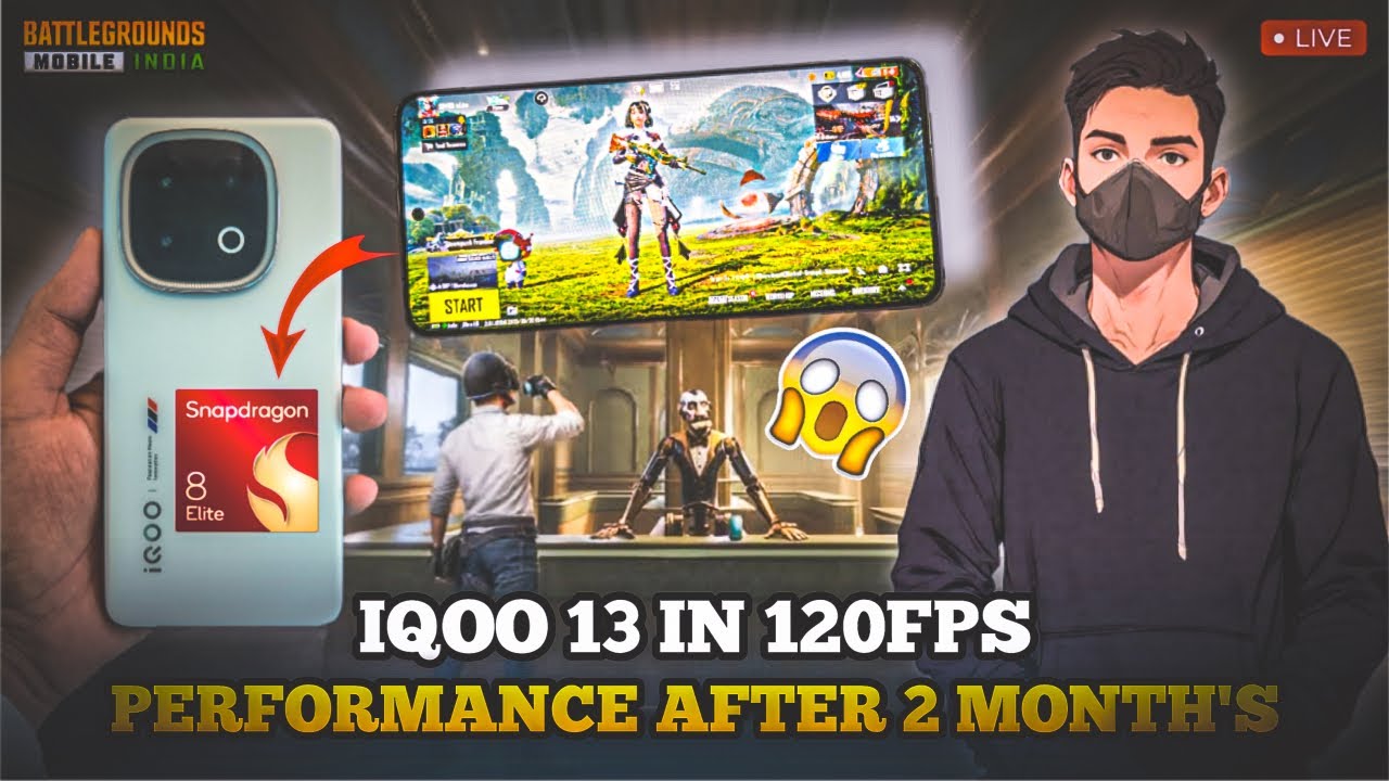 🔴IQOO 13 BGMI 120 FPS GAMEPLAY | IQOO 13 INDIA FASTEST PHONE LIVE ...