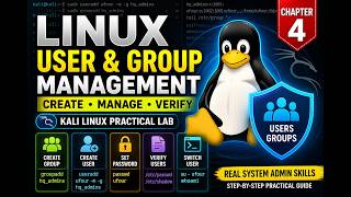 Linux User &amp; Group Management Masterclass | Create • Manage • Verify Users (Kali Linux Practical Lab