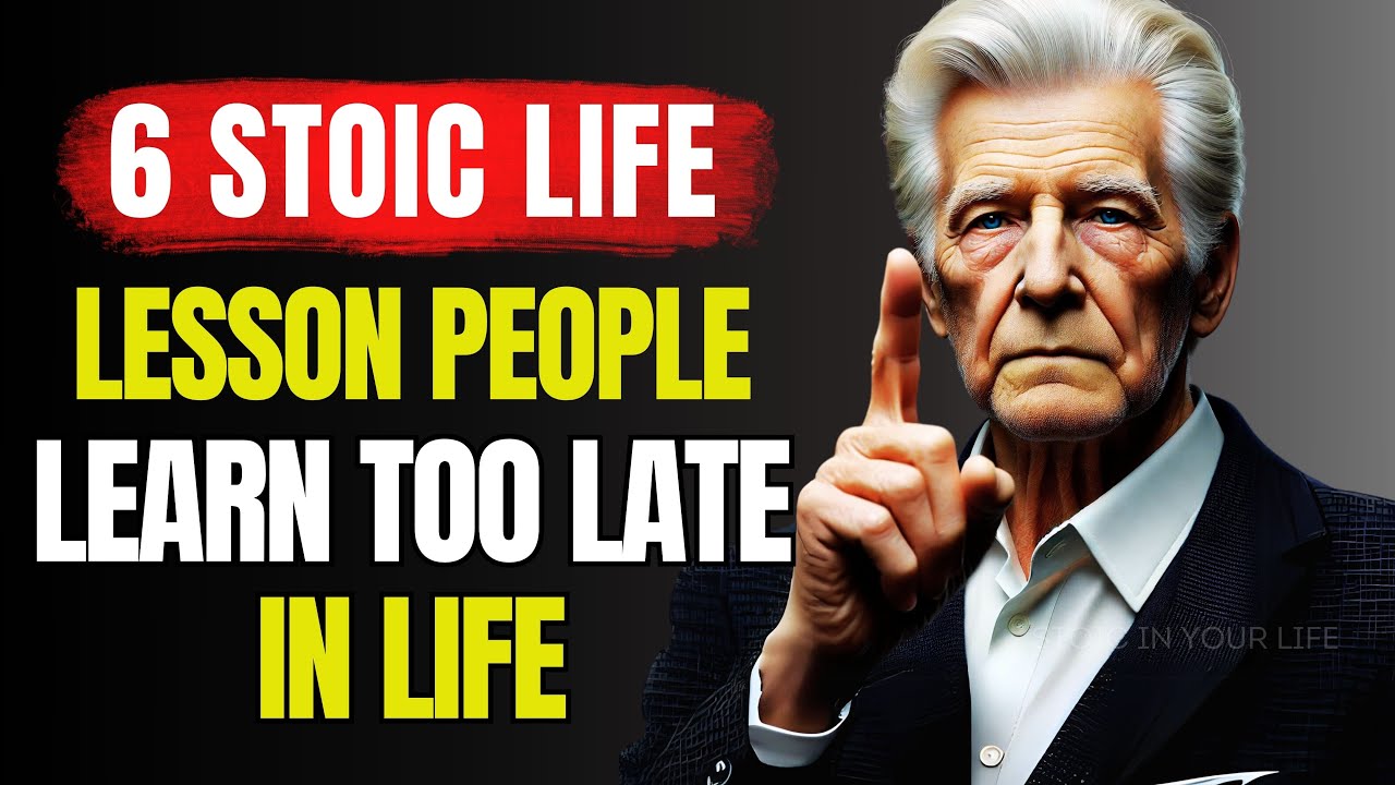 6 Stoic Life Lessons You NEED to Master Before It's TOO LATE! - YouTube