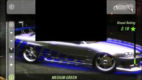 NFSU2 2f2f nissan skyline race and tuning!!!