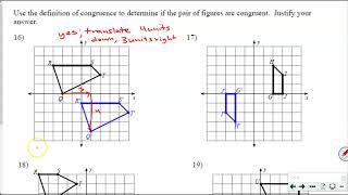 Transformations End-of-Unit Assessment Review