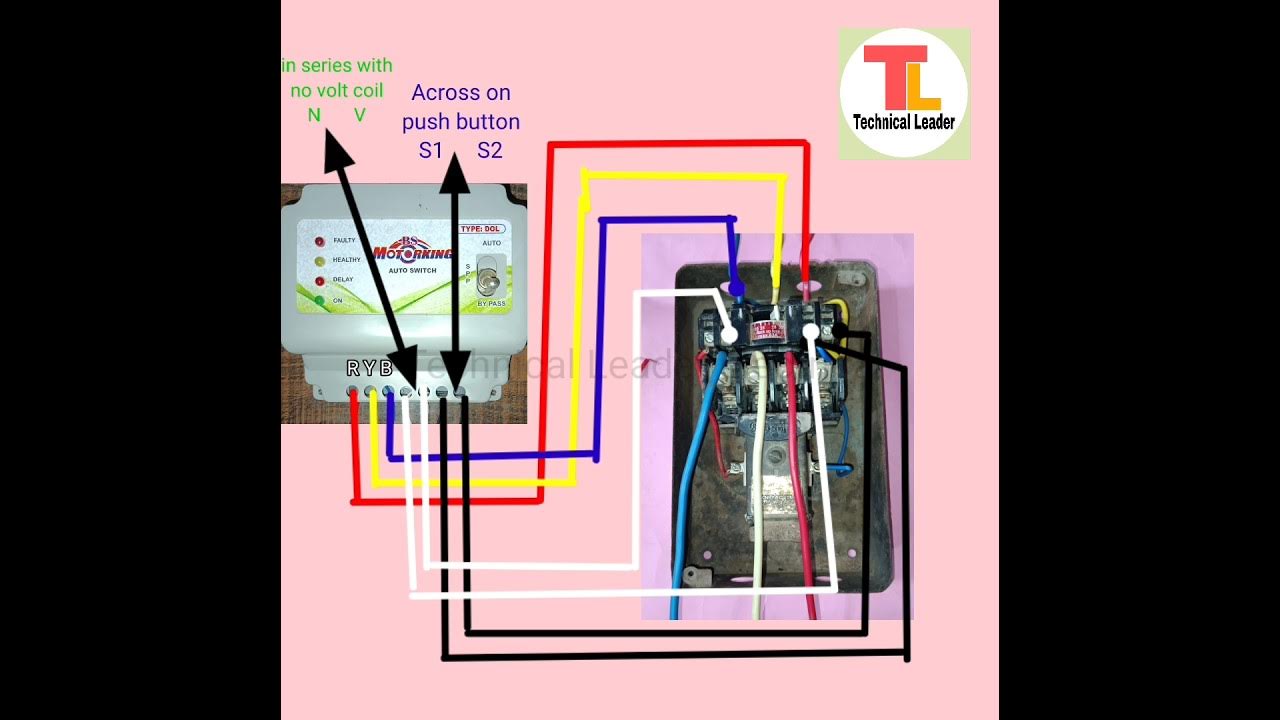 Motor starter auto wiring auto switch connection starter shorts 
