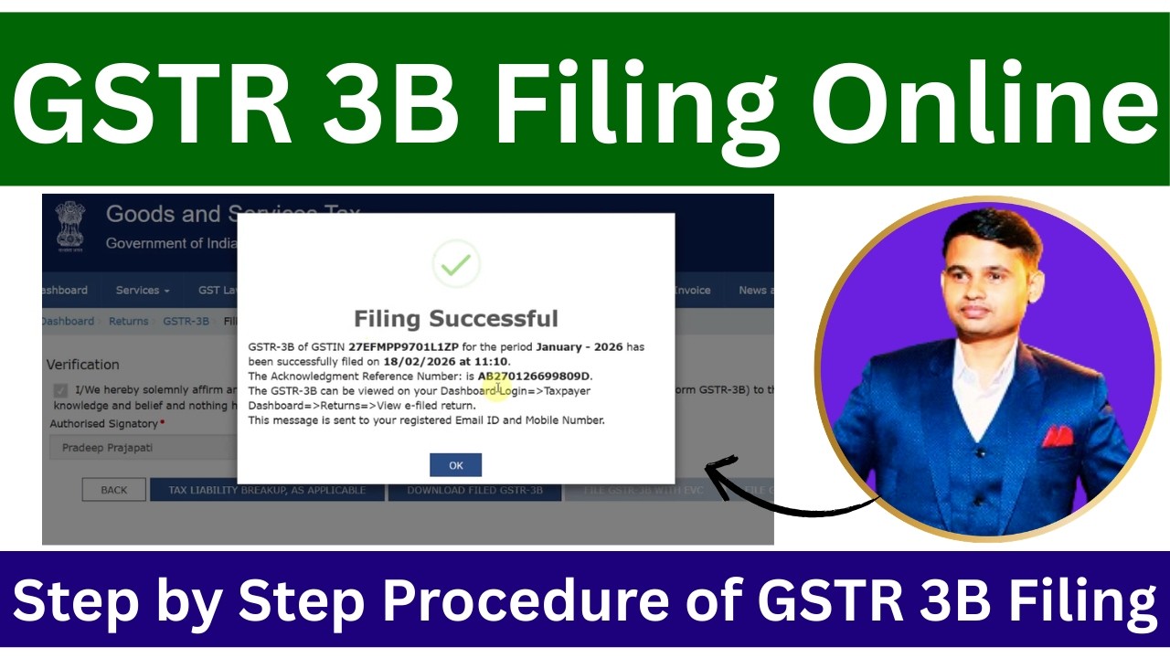 How to File GSTR 3B Online | GST Returns फाइल करना सीखें | GSTR 3B Filing Process Online