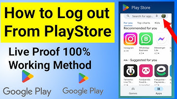 How to Logout Google Play Store Account on android 2022 | Log out My Gmail In Play store