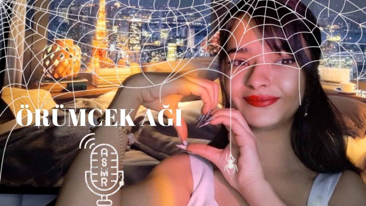 🕸️ Örümcek Ağına Bulaşma ASMR | Rahatlatıcı Temizleme Sesleri 🌙 |TÜRKÇE ASMR|