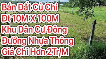 Cơ hội sở hữu Đất Đẹp Giá rẻ:Cần Tiền Đành bán lô đất 1000m khu dân cư xã An Phú Củ Chi