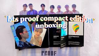 Bts Proof Album Unboxing Compact Edition
