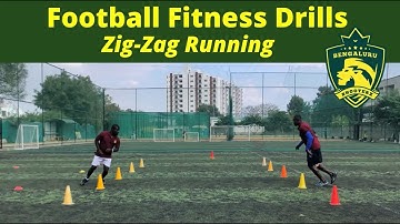 Zig Zag Running Drills #football  #fitness #bengaluru #bangalore #short #soccer #shorts