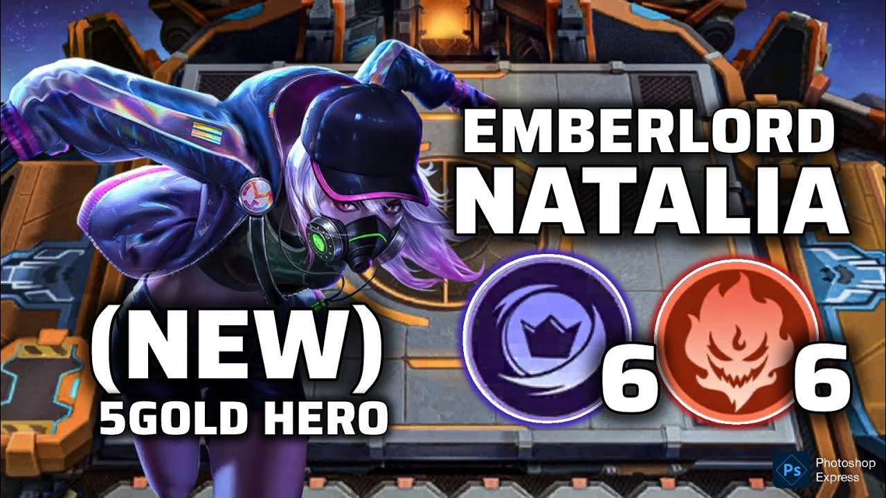 NEW LEGENDARY HERO SHADOWCELL EMBERLORD NATALIA | MAGIC CHESS GO GO ...