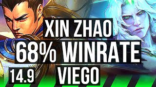 XIN ZHAO vs VIEGO (JGL) | 7/1/11, 68% winrate, Godlike | KR Grandmaster | 14.9