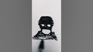 Scary face 😈 Draw When Bored 💀(Part 93) #art #drawing #sketch #scary #simple #easy #tutorial #shorts