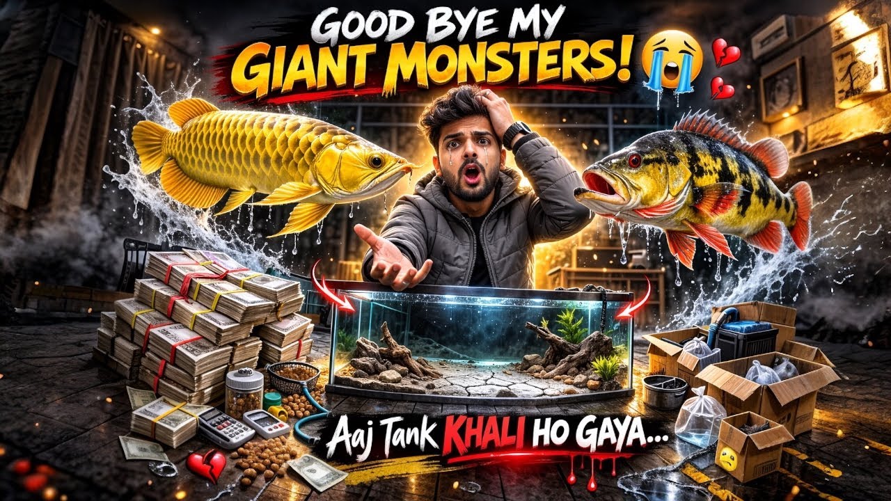 Good Bye My Giant Monsters! 😭 | Aaj Tank Khali Ho Gaya...