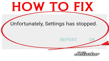 How to fix "unfortunately settings" has stopped working in any android | Tablets