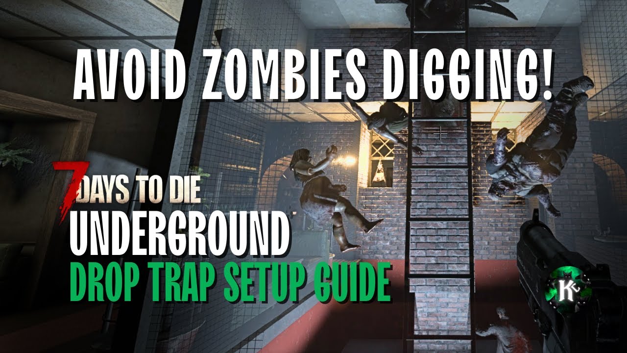 7 Days to Die: Underground Zombie Drop Trap Explained | Setup Guide
