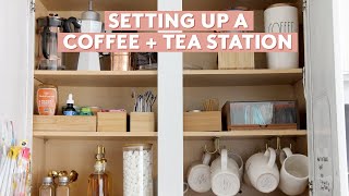 How I Organized My Quick and Easy Coffee & Tea Station | Kitchen Makeover Part 4 | Real Simple