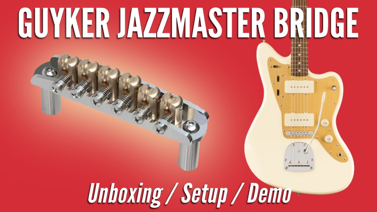 Бридж для гитары GUYKER Jazzmaster (модернизированный) | Распаковка / Настройка / Демонстрация