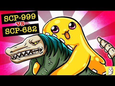 癢癢怪 SCP-999 vs. SCP-682 不滅孽蜥【SCP動畫】