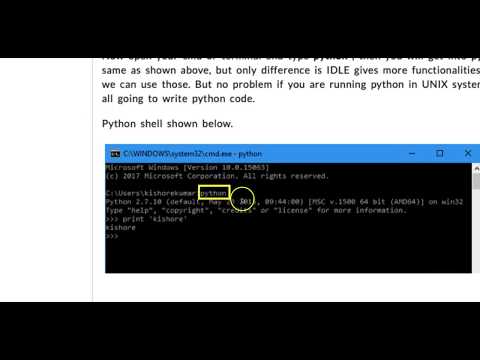 Python Basics Tutorials in Telugu for Beginners |  Python Installation | Environment Setup