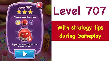 Inside Out Thought Bubbles - Level 707 - Tips and Strategy Gameplay Walkthrough No Boosters 1