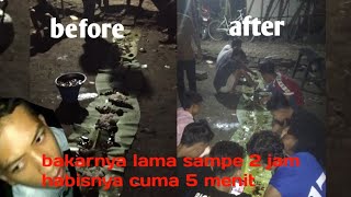 Bakarbakaran Pas Malem Takbiran  Bakar Lama Tapi Makanya 5 Menit Fajar Kropak