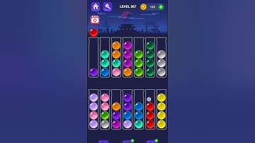 Ball Sort Master Game Level - 367 Without Boosters | Puzzle Game | #entertainment #puzzle #game