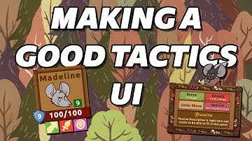 Tactics game UIs are hard || Redwall-like Roguelike Devlog