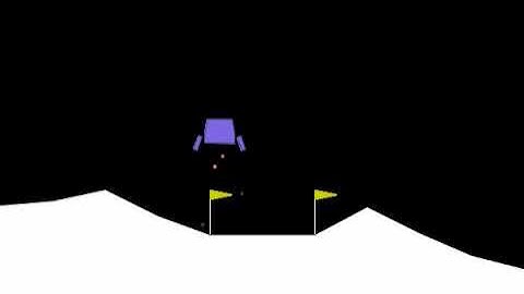 agent demo LunarLander AI Agent – DQN + Double DQN (Solved with 250+ Reward)