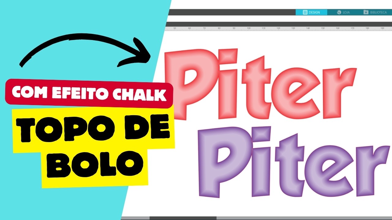 EFEITO CHALK PARA TOPOS DE BOLO NO SILHOUETTE STUDIO | #papelaria #silhouettestudio #topodebolo