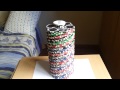Poker chip tricks, cutting and knocking back