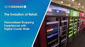 NowSignage Digital Cooler Wall for Retail Networks | Cutting-Edge In-Store Display