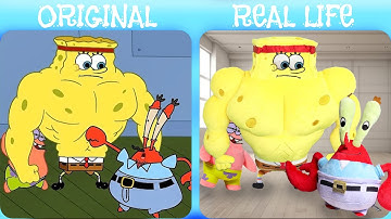 SUPER Spongebob Save Patrick! | SpongeBob Original vs Real life | SpongeBob Animation