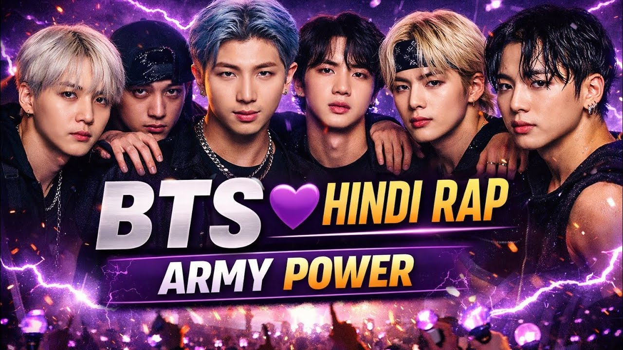 BTS Hindi Rap 💜 | Army Special Song | BTS Motivation | Purple Blood