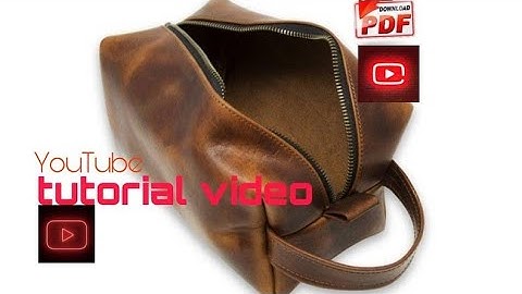 Dopp kit pattern | How made leather doppkit