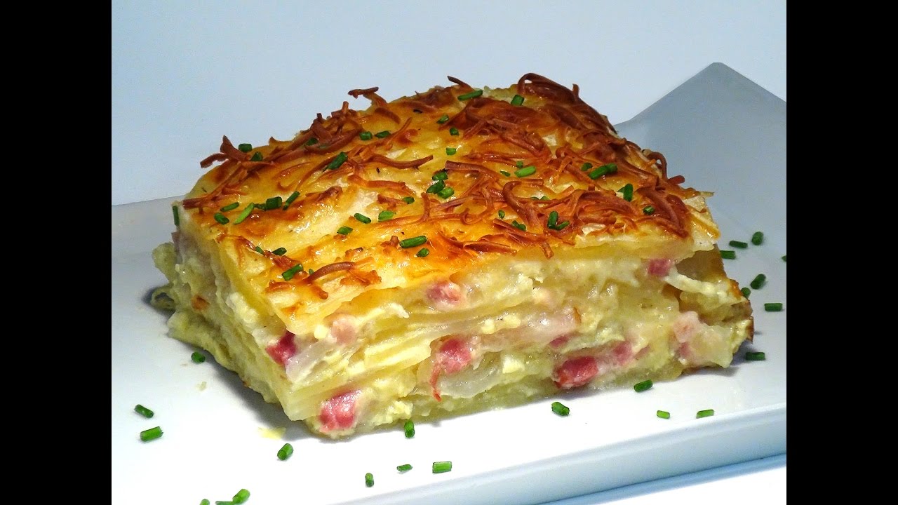 Receta Patatas al gratén con cebolla, bacon y queso Manchego - Recetas de  cocina. Loli Domínguez - YouTube