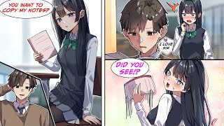 [Manga Dub] I borrowed class notes from the cold girl next to me, but in her notebook, I found...