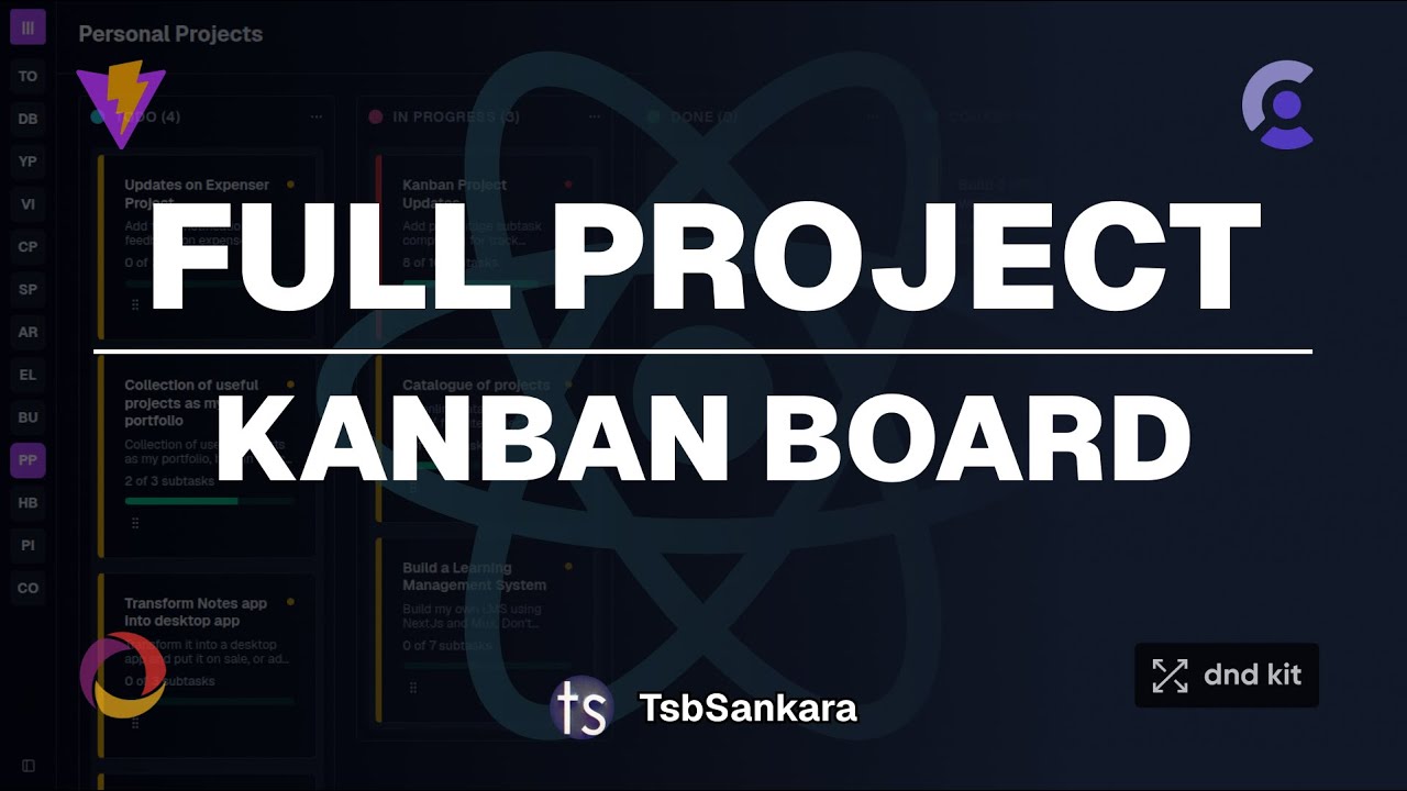 Kanban Board Project | Full Project in React Vite and Convex ...