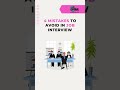 4 Major Mistakes to Avoid in any Job Interview #shorts #shortvideo #ksrdatavizon
