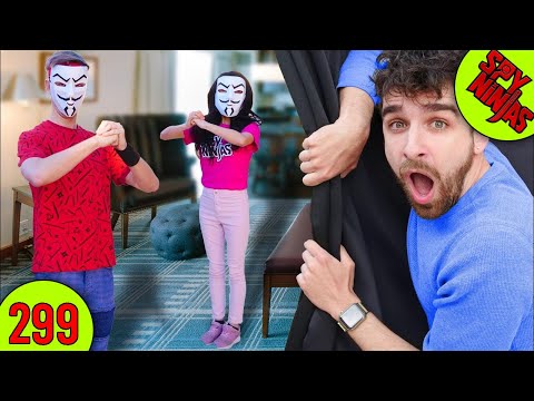 Spying on Chad & Vy in their Hotel Room - Spy Ninjas #299