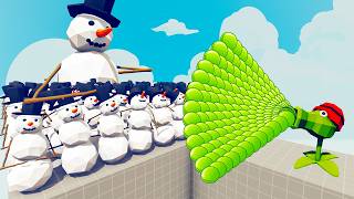 200x SNOWMAN + 1x GIANT vs EVERY GOD - Totally Accurate Battle Simulator TABS