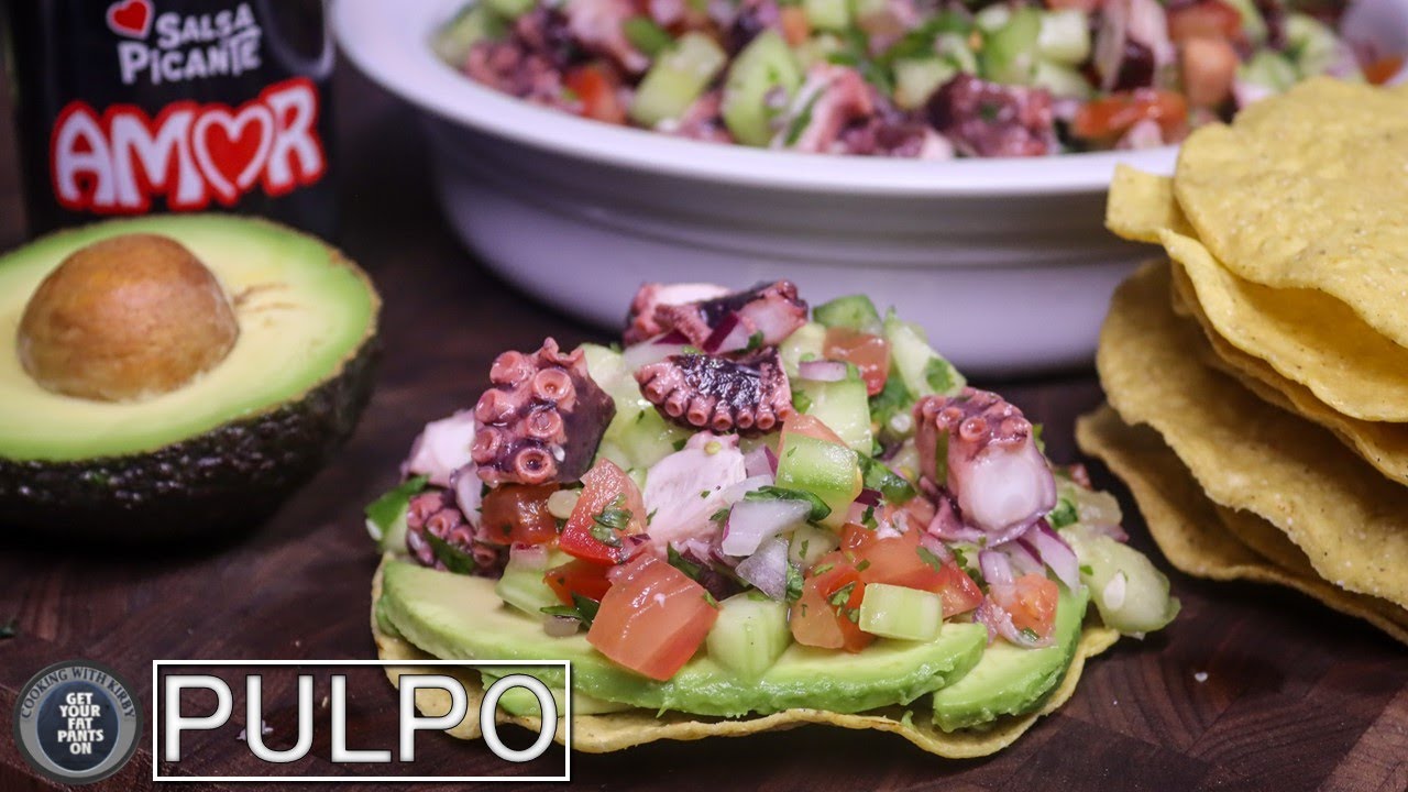 Ceviche de Pulpo -  Whole Octopus - Mexican Food